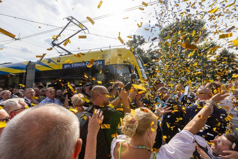 Otwarcie linii tramwajowej na północ Torunia