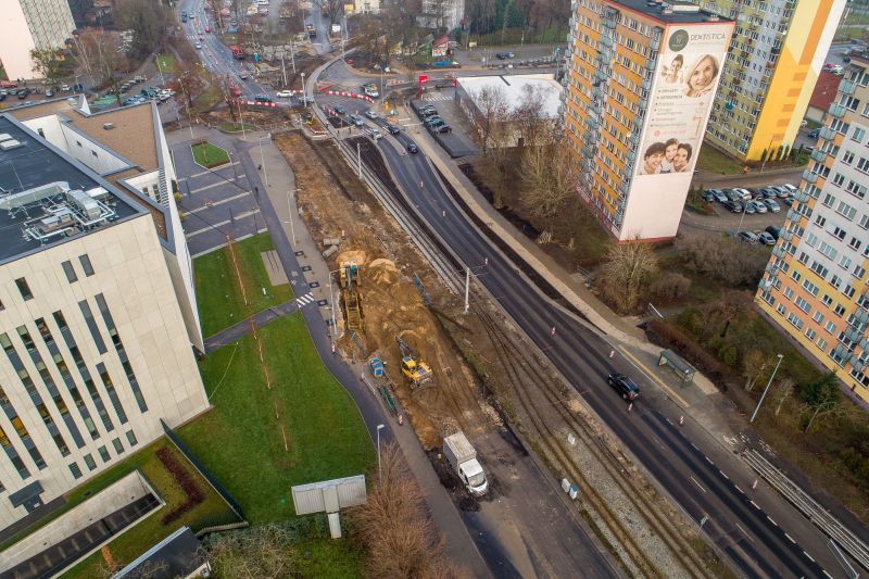 modernizacja torowiska na ul. Warneńczyka